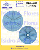 Impulsor genérico WMP, sirve GE Mabe flecha cuadrada 11.75" ó 29.7cm
