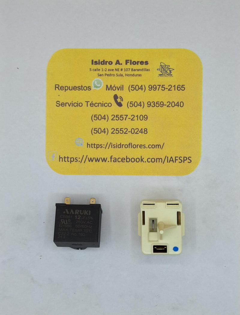 Protector relevador punto negro 5SP14B222THD-02  3/16HP 6.5A 12UF