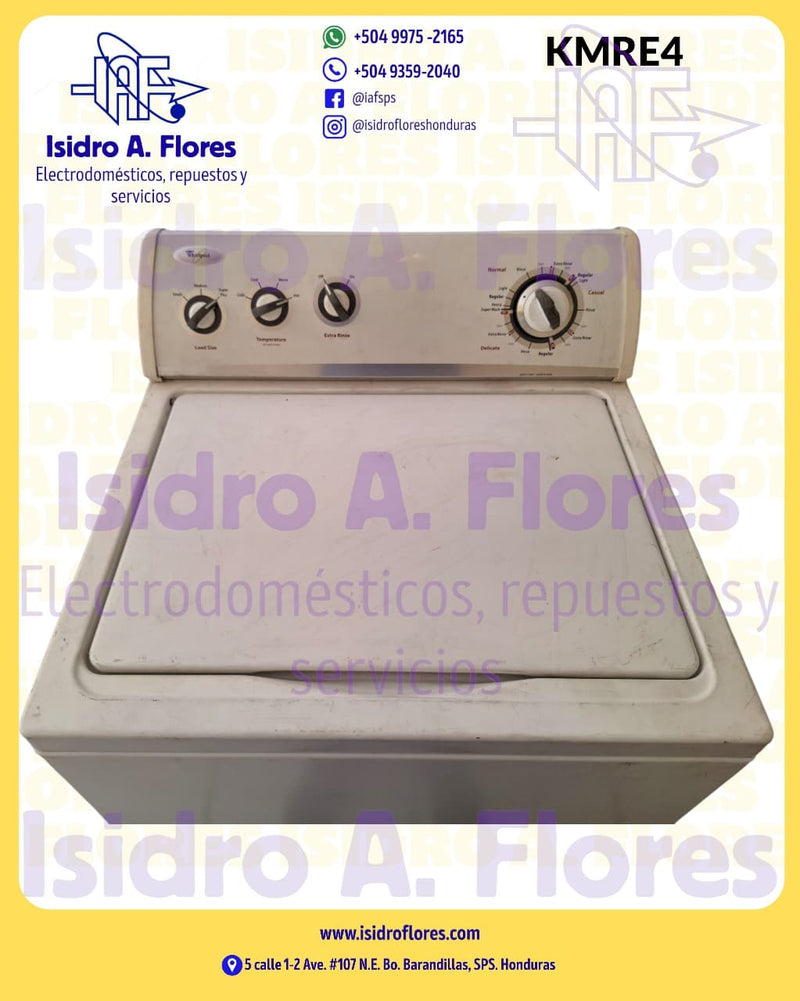 Lavadora Whirlpool mecánica de 3 perillas tapa ancha