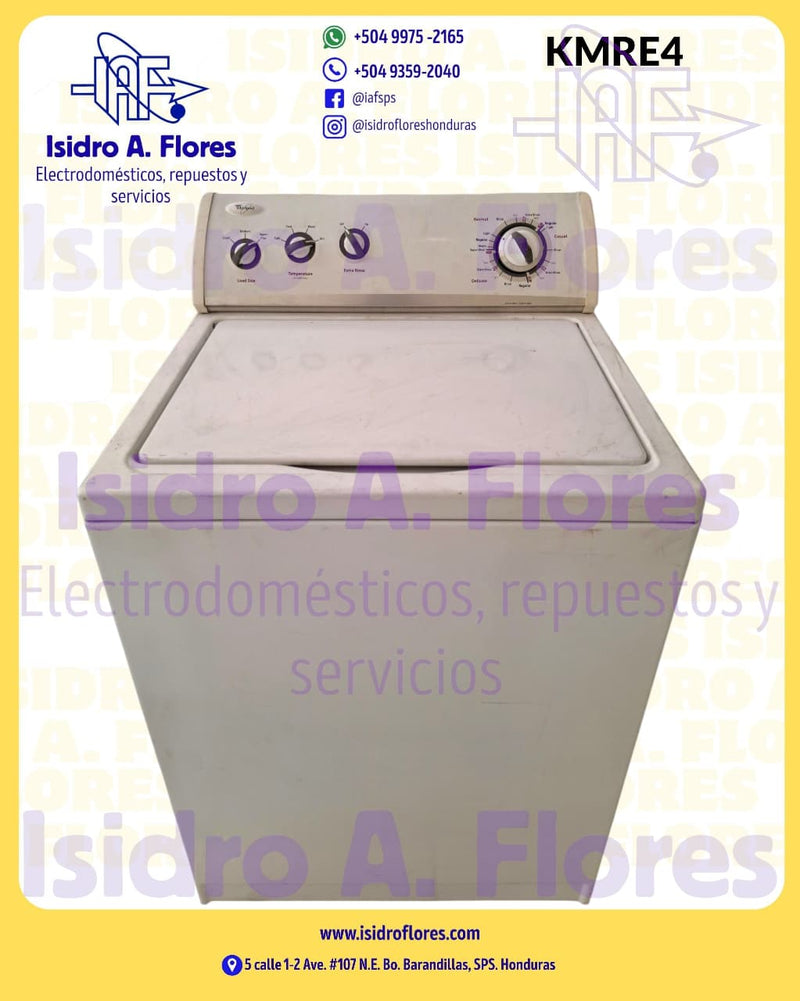 Lavadora Whirlpool mecánica de 3 perillas tapa ancha
