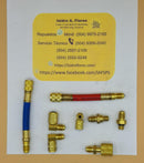 Juego de conexiones y mangueras de carga 1/4",316"  y 1/8"