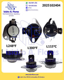 Kit de térmicos Applipart  L248°, L300°, L115°  para secadora Maytag