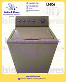 Lavadora Whirlpool mecánica panel gris tapa ancha