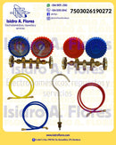 Manómetro Coldtek con  antivibración y protector gas R410, R404, R22