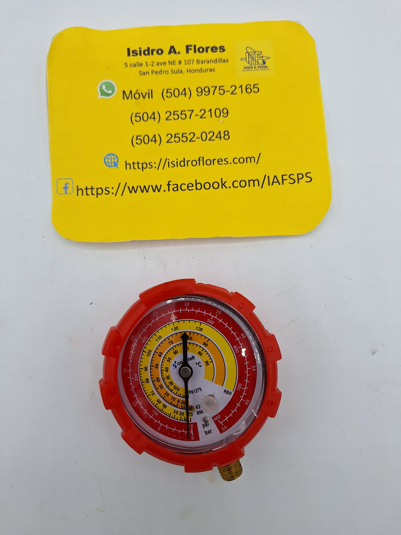 Reloj de manómetro alta  para gas R1270, R290, R600a Coldteck