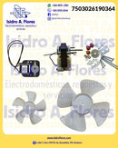 Motor evaporador eje grueso universal Coldtek  con 2 aspas