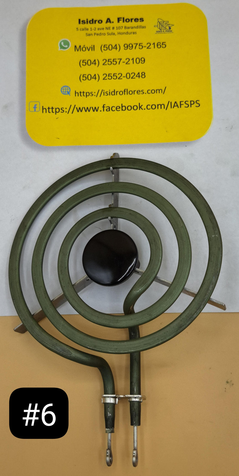 Resistencia de estufa 3 vueltas