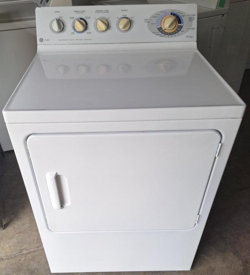 Secadora de gas GE mecánica tapa ancha, 4 perillas