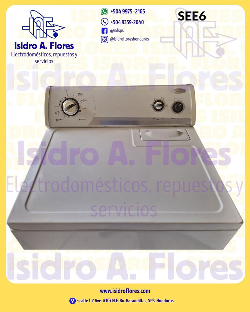 Ssecadora eléctrica  Whirlpool mecánica  2 perillas 220V