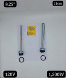 Resistencia de calentador de agua 120 V 1500W 8.25'' ó 21Cm