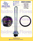 Resistencia de calentador de agua Backer, 2000W,  8.5", 240V