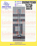 Reistencia de calentador de agua 10.5" 240VAC , 3000W