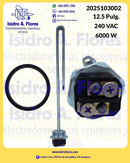 Resistencia de calentador de agua Backer 12.5", 6000W,  240V