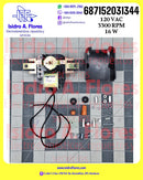 Motor evaporador universal de refrigeradora marca Supco eje delgado