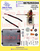 Motor evaporador universal de refrigeradora marca Supco eje delgado