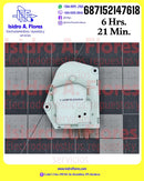 Timer de refrigeradora  marca  Supco 6H 21M 110v   2,1,4,3