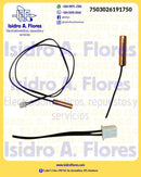 Sensor de minisplit 10000 Ohms, 50 cms, 2 pines de condensador Coldtek