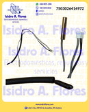 Sensor doble minisplit sirve LG 5-10 Kohms 4pin 32Cm longitud  Coldtek