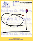 Sensor de minisplit 10000, 50Cms, 2 pines rojo y negro Coldtek