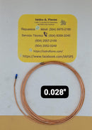 tubo capilar cobre  diametro interior 0.046 en rollo 3 Mtrs.