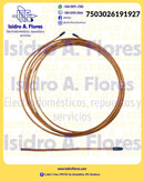 Tubo de cobre capilar Coldtek. 036" 3mts de Longitud (.087)