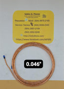 tubo capilar cobre  diametro interior 0.046 en rollo 3 Mtrs.