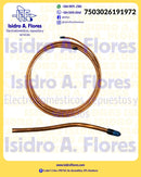 Tubo de cobre Coldtek , capilar, .064" 3mts longitud