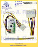 Placa electrónica para refrigerador LG 5 foquitos verdes