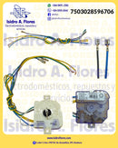 Reloj o timer mecánico de 13 minutos 5 cables 3 platinos WMP