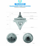 Transmisión flecha cuadrada para lavadora WMP sirve Koblenz