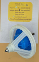 Transmisión azul plástico,10 dientes con polea 170mm sirve Mabe