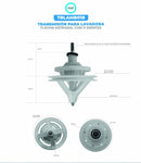 Transmisión plástico WMP  lavadora sirve Mabe flecha 11 dientes.