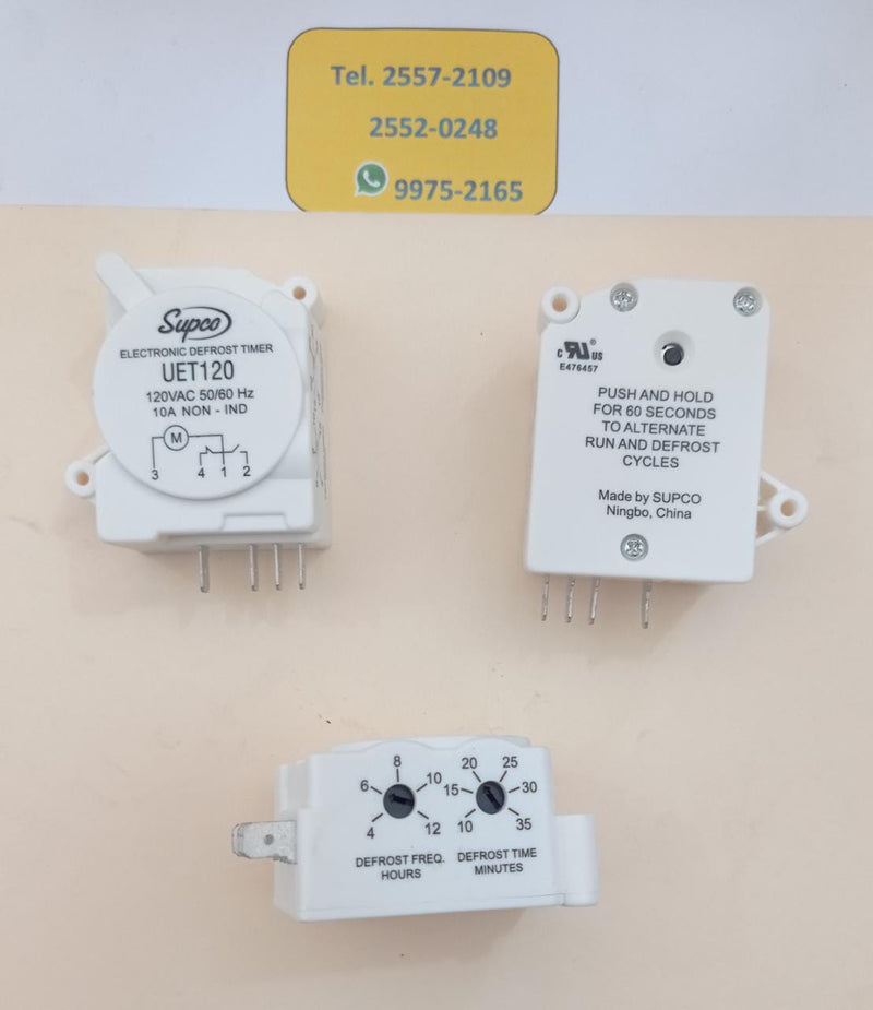 Timer electrónico Supco 3,4,1,2 universal de refrigeradora