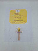 Válvula de servicio tubo recto para mini-split 1/4” Coldteck 2 vías