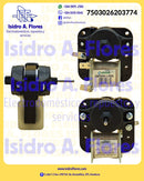 Motor evaporador Coldtek sirve Whirlpool hexagonal eje delgado