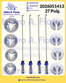 Suspensión de lavadora Kit 4 varillas genérica  27" sirve Whirlpool