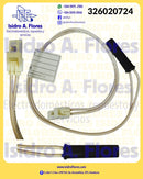 Sensor termistor de refrigerador Whirlpool original blanco con negro