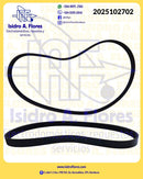 Banda de lavadora Whirlpool original Copacabana 5PJE556