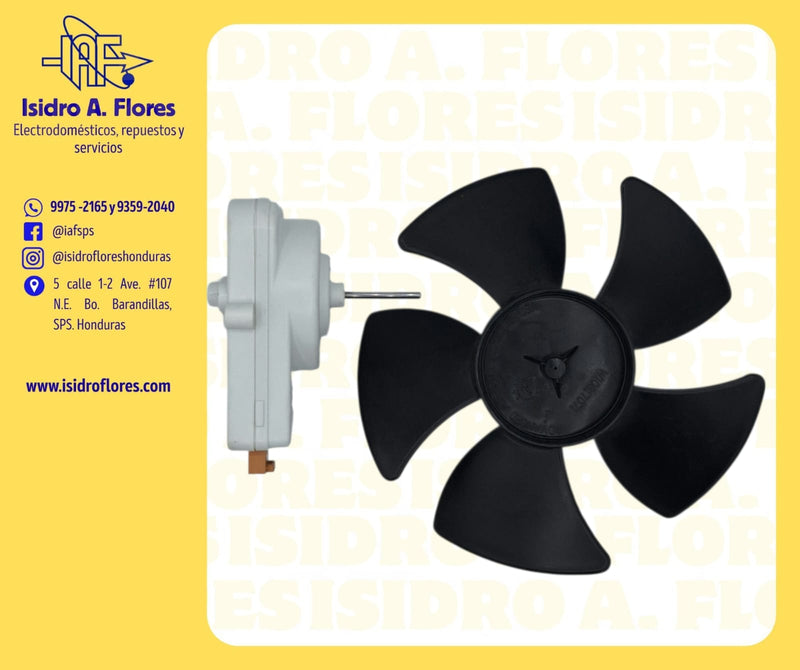 Motor condensador refrigeradora Whirlpool con aspa inverter