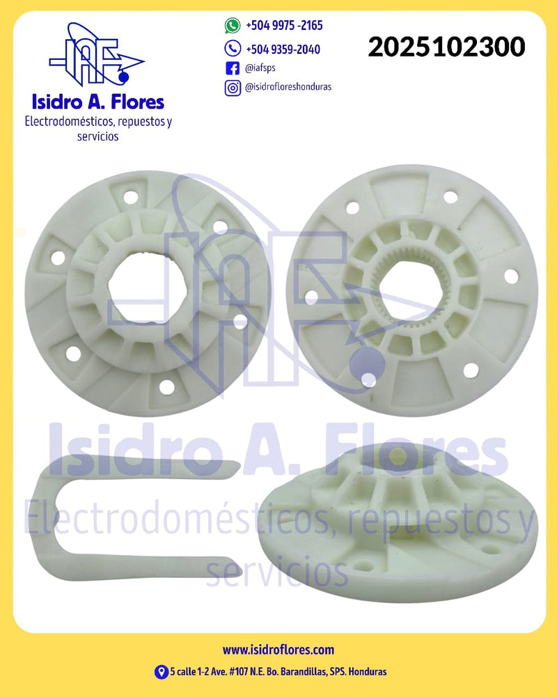 Hub seguro de engranaje de transmisión lavadora Whirlpool original