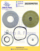 Polea kit  genérica , incluye banda  y engrange sirve Whirlpool