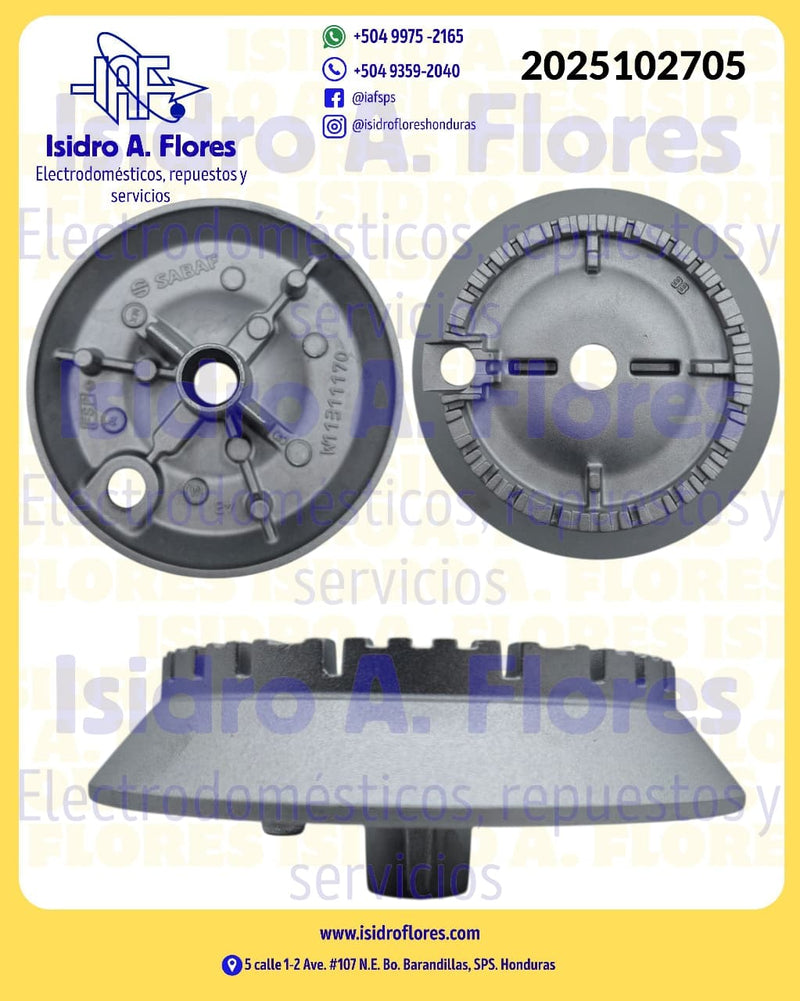 Quemador de estufa gas original Whirlpool Defendi
