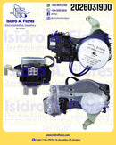 Actuador original  negro de lavadora Whirlpool 6 terminales 2.8W, CW