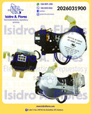 Actuador original  negro de lavadora Whirlpool 6 terminales 2.8W, CW