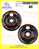 Plato original GE negro de porcelana