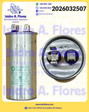 Capacitor de minisplit 30 UF +5% 450VAC 2 postes original GE Mabe