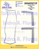 Empaque de puerta de refrigeradora original GE Mabe Side by side