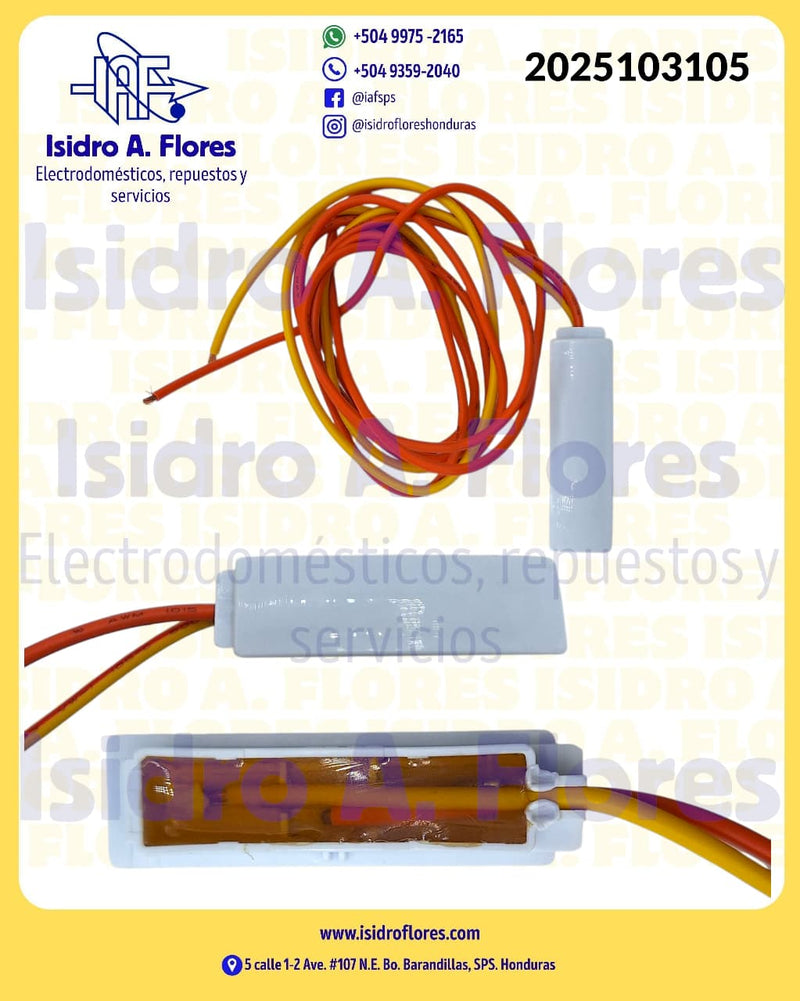 Switch lavadora  original GE cable largo de puerta tipo iman