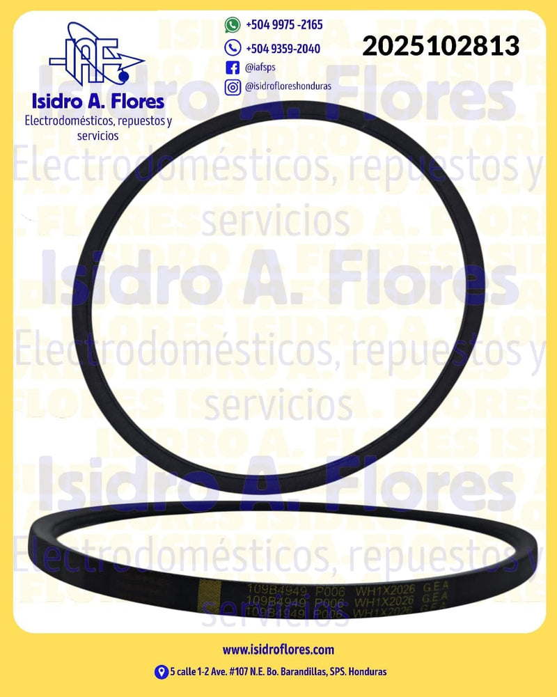 Banda original GE para lavadora mecánica