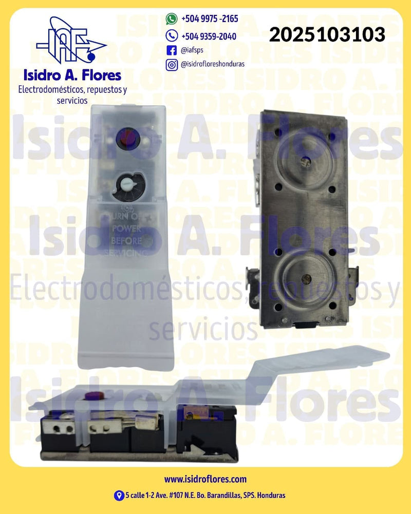 Termostato de calentador de agua doble resistencia con reset